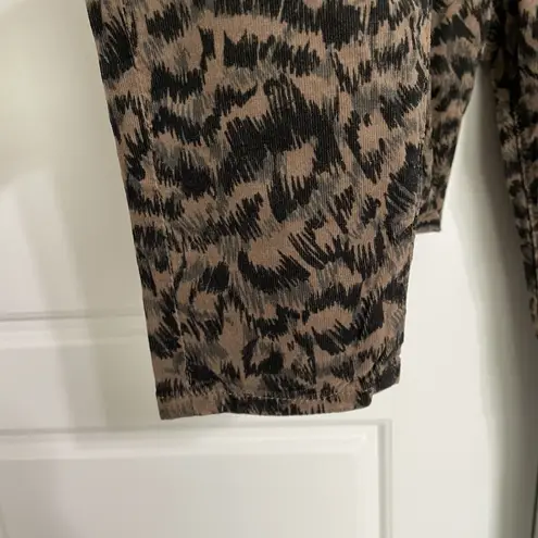 Jag jeans AG The Farrah Skinny Ankle High Rise Women Size 24 Leopard Print Corduroy NWT