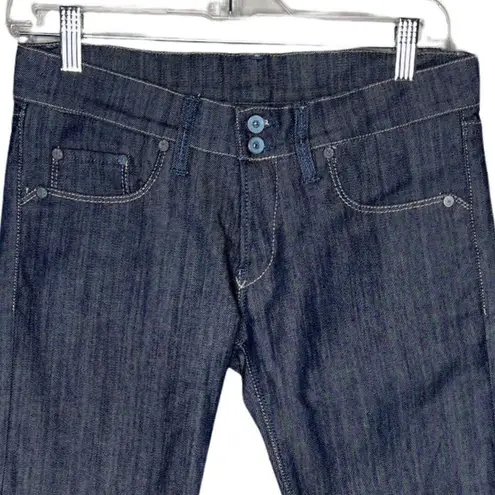 ISKO Jeans Women 4 26" Frost Blue Stretch Smart Straight Leg Button Fly Low Rise