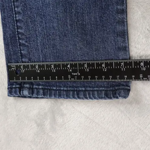 Apt. 9  Capri Jeans Women 4P Petite Blue Denim Stretch Mid Rise Medium Wash