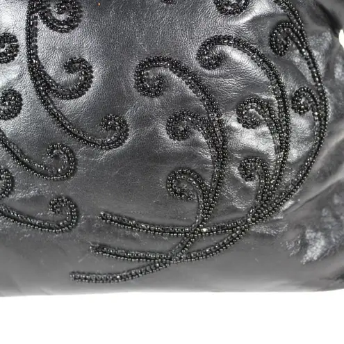 Rare Vintage Walborg Belgium Black Beaded Evening Bag Art Deco