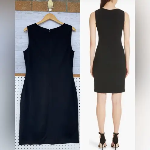 St. John Caviar Black Milano Classic Sheath
Wool Blend Knit Dress size 12