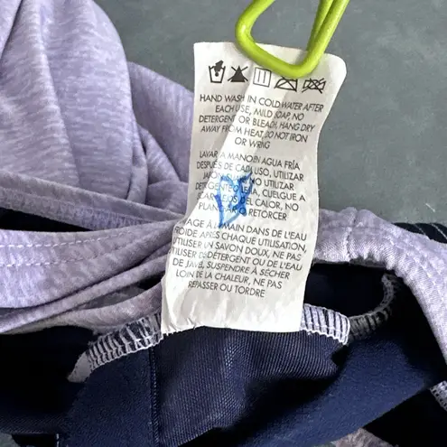 TYR Women's Maxifit Splice Swimsuit Size 10 Purple Dark Blue One Piece Durafast