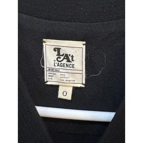 L'Agence Black Utility One Piece Jumpsuit Jogger Long Sleeve Drawstring