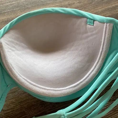 Mint Strappy Bandeau Bikini Top Size Small