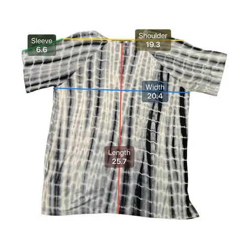 Cover Stitched Short Sleeves Crew Neck Tie