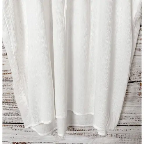 Under Skies NEW with Tags Lace Trim Short Sleeve Top Blouse White Size Small - Image 10