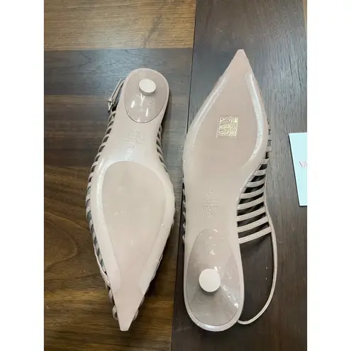 Valentino Garavani Rockstud Wispy Ballerina Flats in Rose Cannelle 40 With box