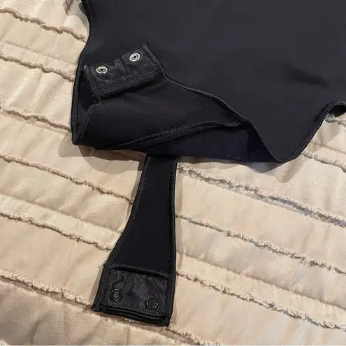 SKIMS Seamless Sculpt Strapless Thong Bodysuit Onyx Black Extra Large XL NWOT