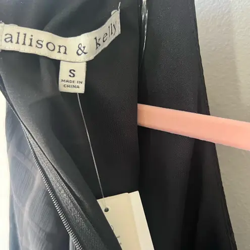 Allison & Kelly Plaid Long Sleeve Black Romper Size Snap NWT