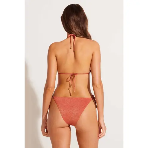 Vitamin A  Gia Triangle Bikini Top in Terracotta Small New Womens Swimsuit