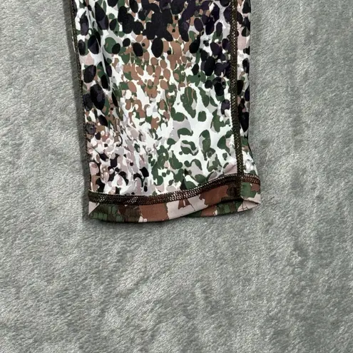 MP Pants Womens Large Brown Green Reversible Leggings Cheetah Camo Casual Gym - Image 9