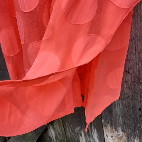 La Blanca NWT Mod for Dot Cover-Up / Top Hot Coral Size Large