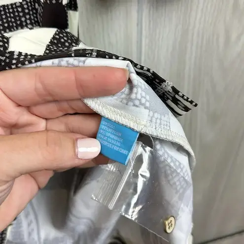 J. McLaughlin Womens Haarlem Dress XS Kurti Square Cream Catalina Long Sleeve Tie