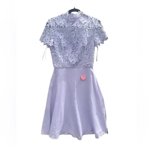 Chi Chi London NWT Dixie Dress size 6 spring wedding guest flutter sleeve