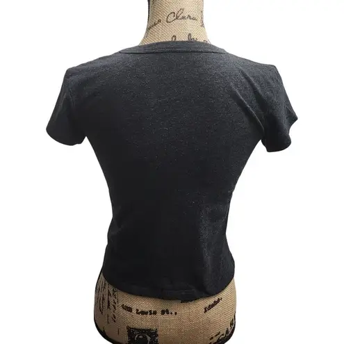 NASA American Flag Graphic Crop Top Space Agency Retro T