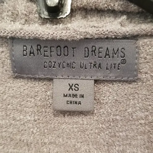 Barefoot Dreams 💕💕 CozyChic Drape Rib Cardigan Ultra Lite Beach Rock XS NWOT