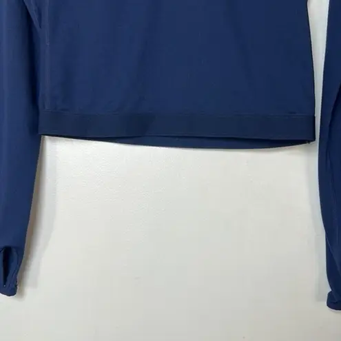 New Balance X J. Crew Navy Activewear Long Sleeve Crop Top