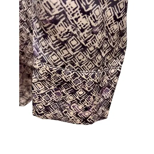 Mystree Antropologie Lavender Button Shirt Size L Satin Cottage Minimalist Soft