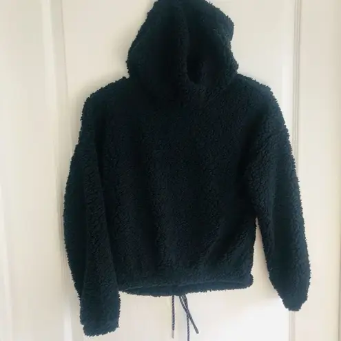 Planet Gold Brand New Black Fleece Hoodie With Flower Print Size XS