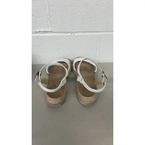 Paul Green W/box sz7.5 , UK 5 Mindy white sandal comfy platform super soft