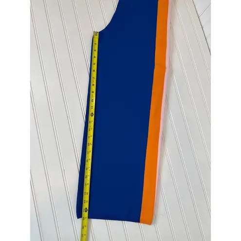 Titì Milano Women's Knitted Van Gough Pants Tricolor Italian Made Size EUR 46 M Blue Size M