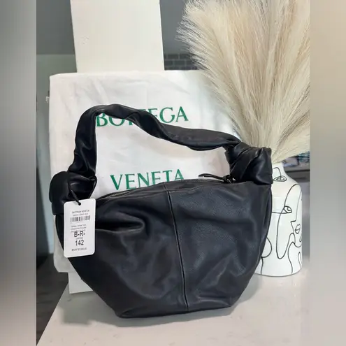 Bottega Veneta teen double knot hobo Elegant Black Leather Bag