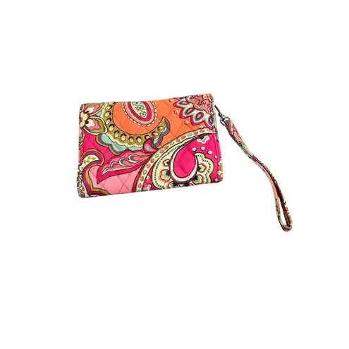 Vera Bradley  Pink Swirls Retired Pattern Turn Lock‎ Wristlet/Wallet