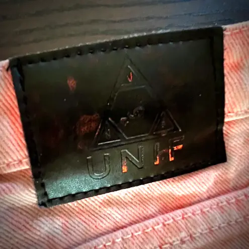 Unif Pastel Tie Dye Jean Shorts Distressed Denim 2010s Cut Offs Festival Rave