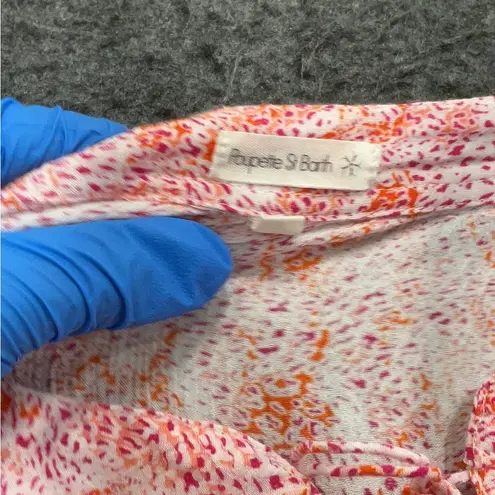 Poupette st Barth Pink Patterned Women's Top xs