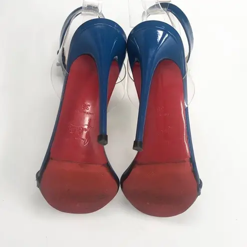 Christian Louboutin Jonatina Patent Leather Pumps Shoes Size 38