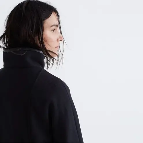 Madewell Black Wool City Grid Coat Size 0