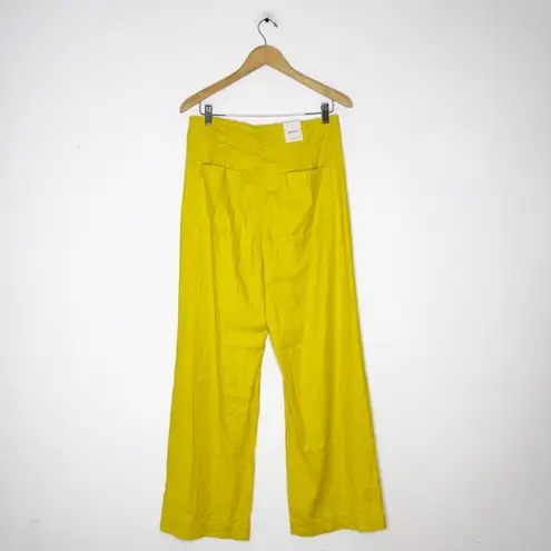 Maeve The Colette Wide Leg Pants Yellow Size 30 Tall NWT Anthropologie