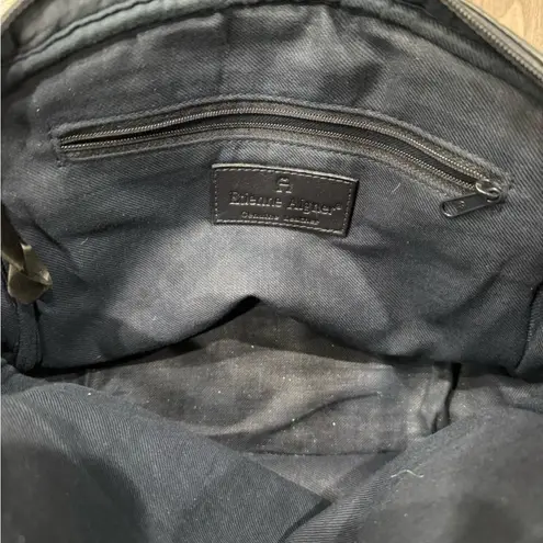 Etienne Aigner Vintage Leather Shoulder Bag Purse Black Navy