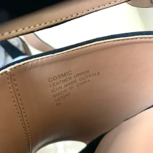 Aerosoles NEW Cosmic Suede Leather Platform Sandals in Black