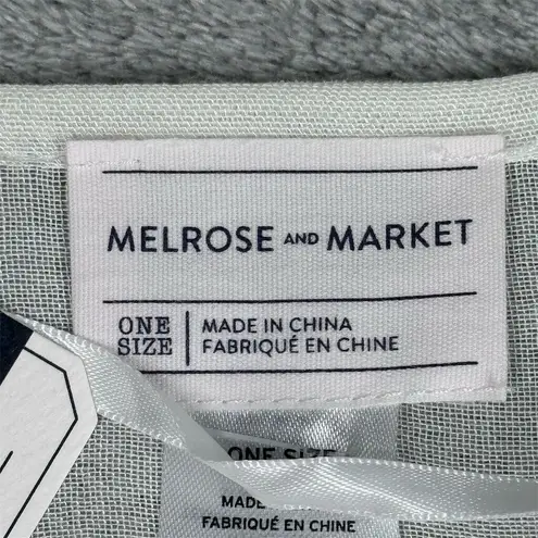 Melrose & Market Poncho Womens One Size White Kimono Blouse Fairycore Boho Chic