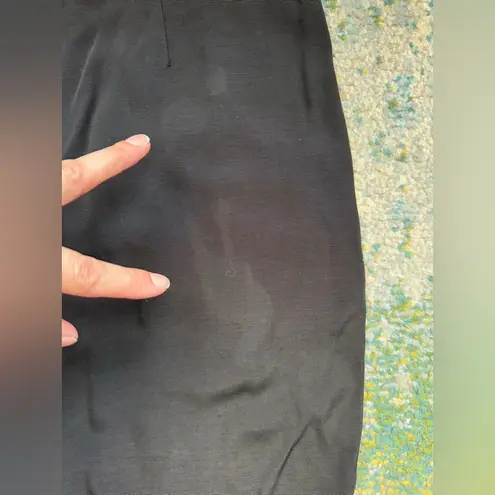 Evidence Vintage black maxi skirt with silver metal accents, size 9