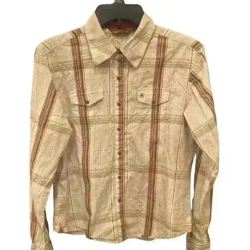 Aura Women's Wrangler Pearl Snap Western Rodeo Shirt Size Medium Rodeo