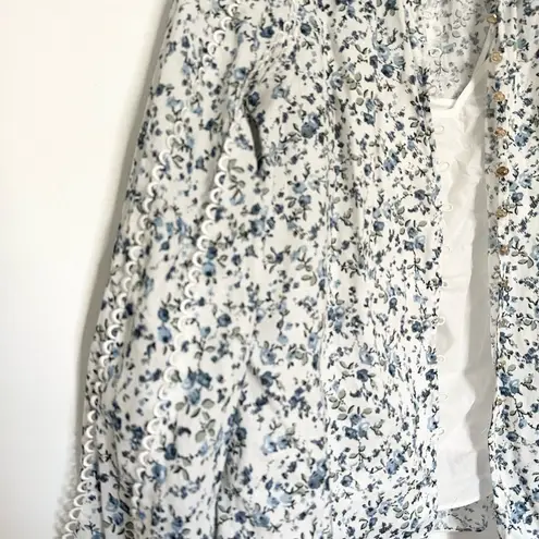 Keepsake the label floral button up blouse floral pastel girly garden tea party White Size XS