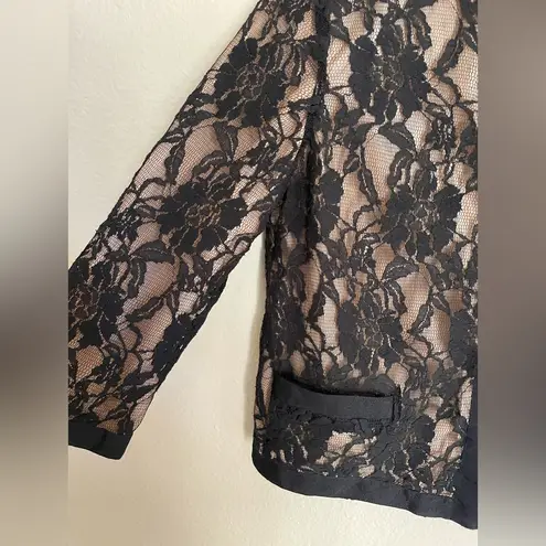 Newport News Black Lace Jacket Size Small