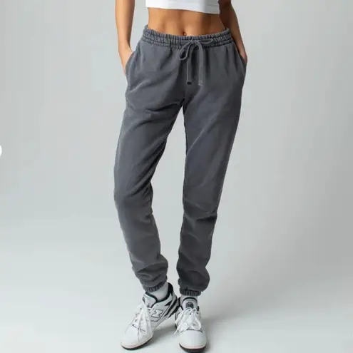 Talentless Heavyweight Slim Jogger Sweat Pants in Washed Gray Lounge Size Medium