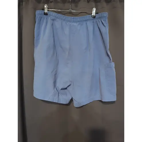 Sun Bay Women's Large Blue Knit Shorts, Drawstring Shorts, Beach Sport Shorts Size XL