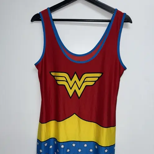 Wonder Woman Nightgown Womens JR SZ L 11 13 Sleepwear Cosplay Halloween Costume Red Size L