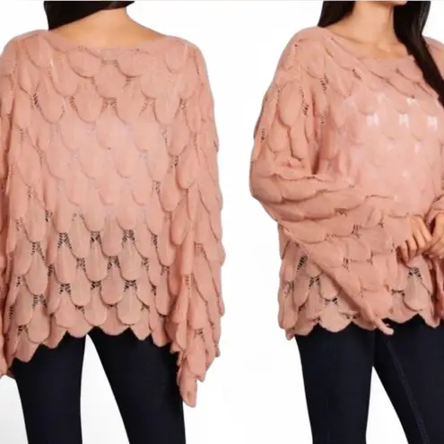 Lightweight Fish Scale Sweater Pink Size undefined
