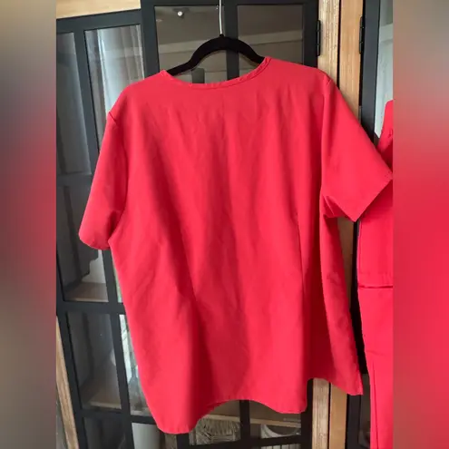 FIGS  Scrubs set Pride hibiscus catarina top zamora joggers pants coral rainbow