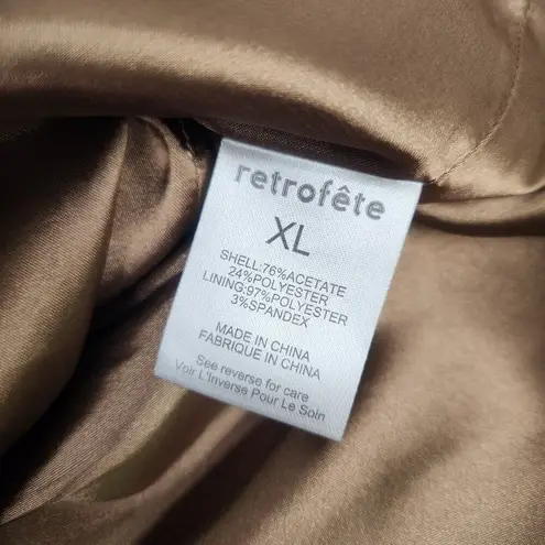 Retrofête Retrofete Easton Mini Dress in Cognac Brown Size XL NWT Chain Straps Sleeveless thumbnail 12