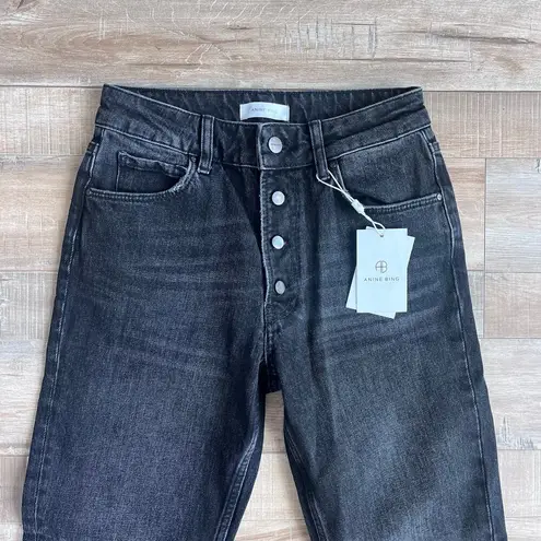 ANINE BING Frida Jeans Charcoal Wash Size 25