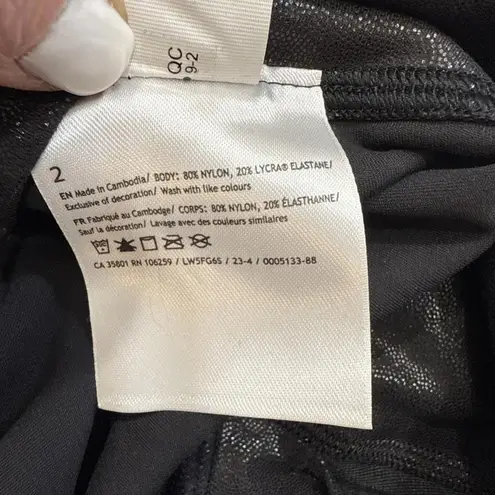 Lululemon Athleisure Align Mid Rise Leggings 27" Shimmer Foil Print Black Size 2