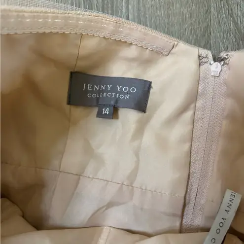 Jenny Yoo Maia Convertible Dress – Blush Tulle, Size 14