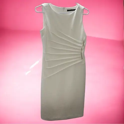 Ivanka Trump Sleeveless White Sheath Dress – Elegant & Chic