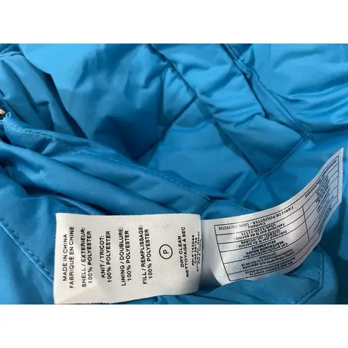 Avec Les Filles Black Cropped Puffer Jacket S Hooded Faux Down Stylish Warm NWT